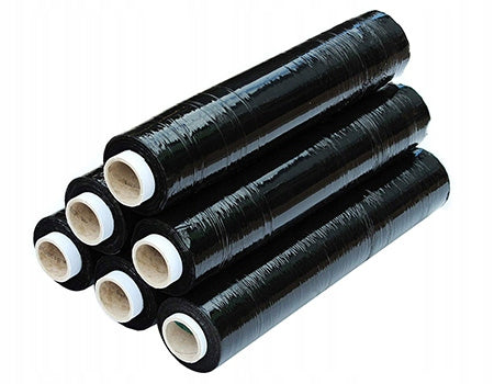 STRETCH FILM STRETCH BLACK 2,5KG NET THIN GILZA 6PCS Packaging status original