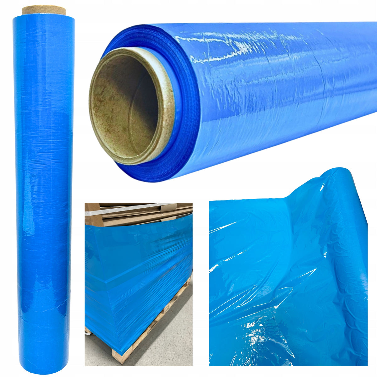 STRETCH FILM STRETCH BLUE STRONG A LOT OF FOIL COVERING BLUE XL