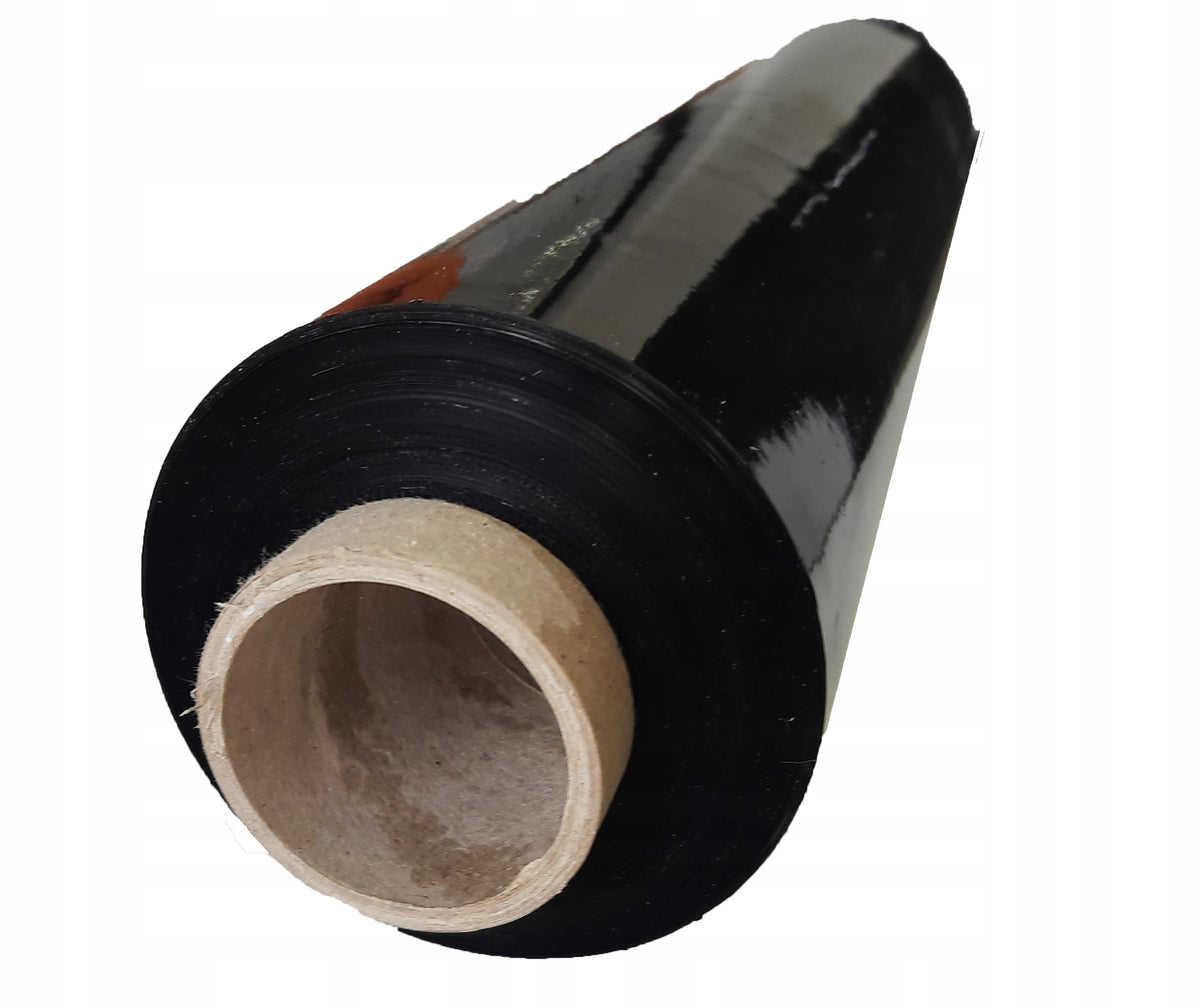 STRETCH FILM STRETCH FOR PALLETS AND PACKAGES BLACK 3 KG ROLL XXXL LOTS OF FOIL