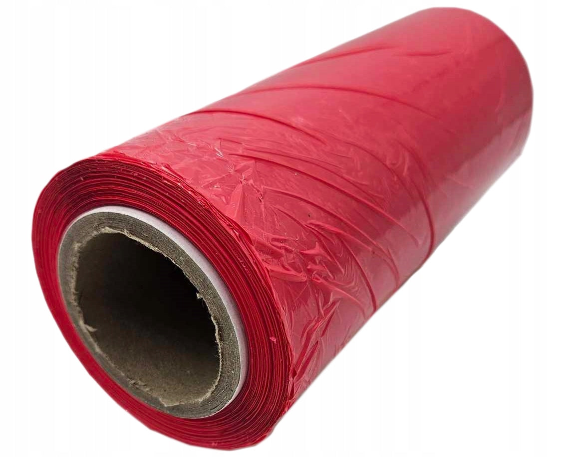STRETCH FILM STRETCH RED WIDTH 20CM LENGTH 150M HANDY COVERING COMFORTABLE