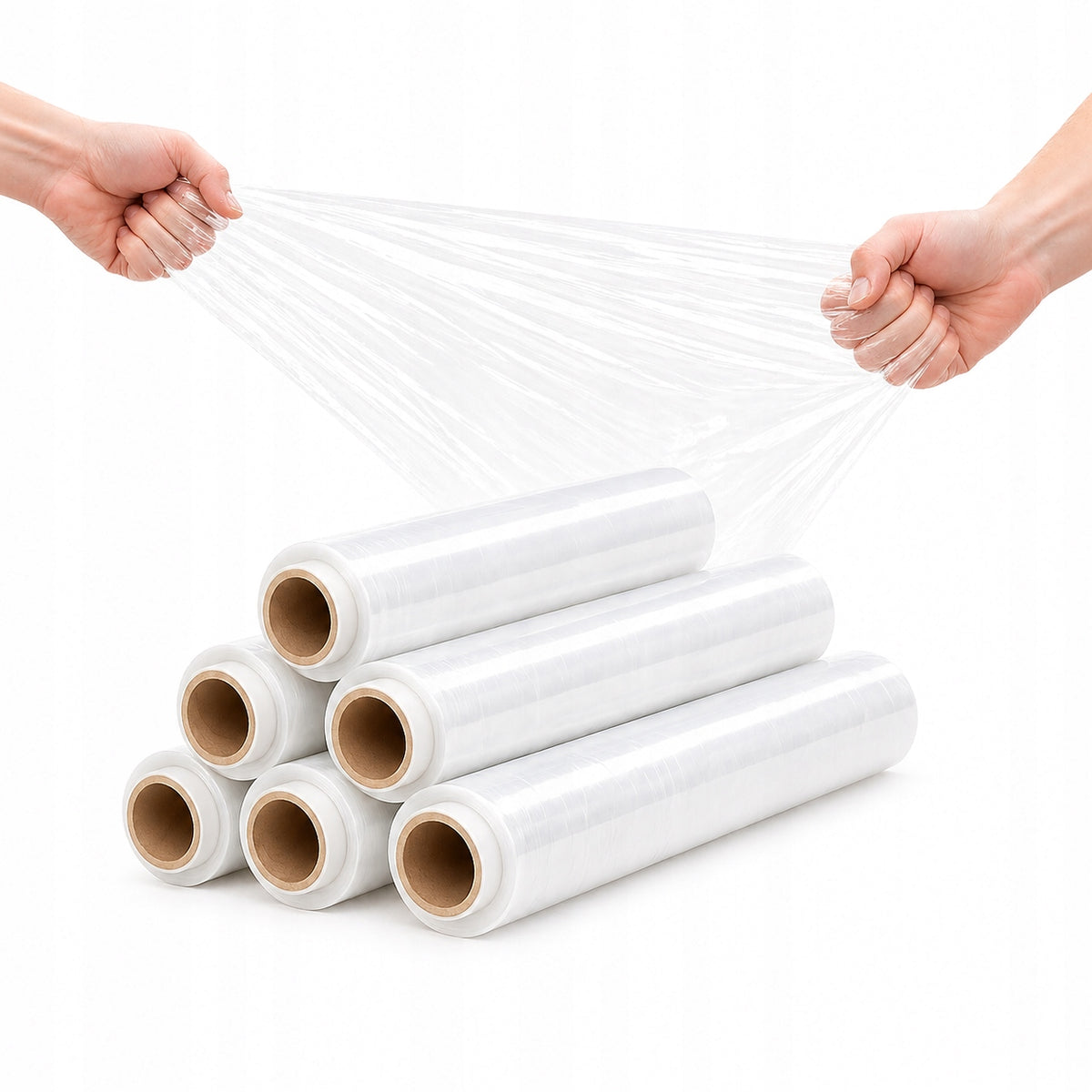 STRETCH FILM STRETCH TRANSPARENT COLORLESS 1,2KG NET THIN GILZA 6PCS