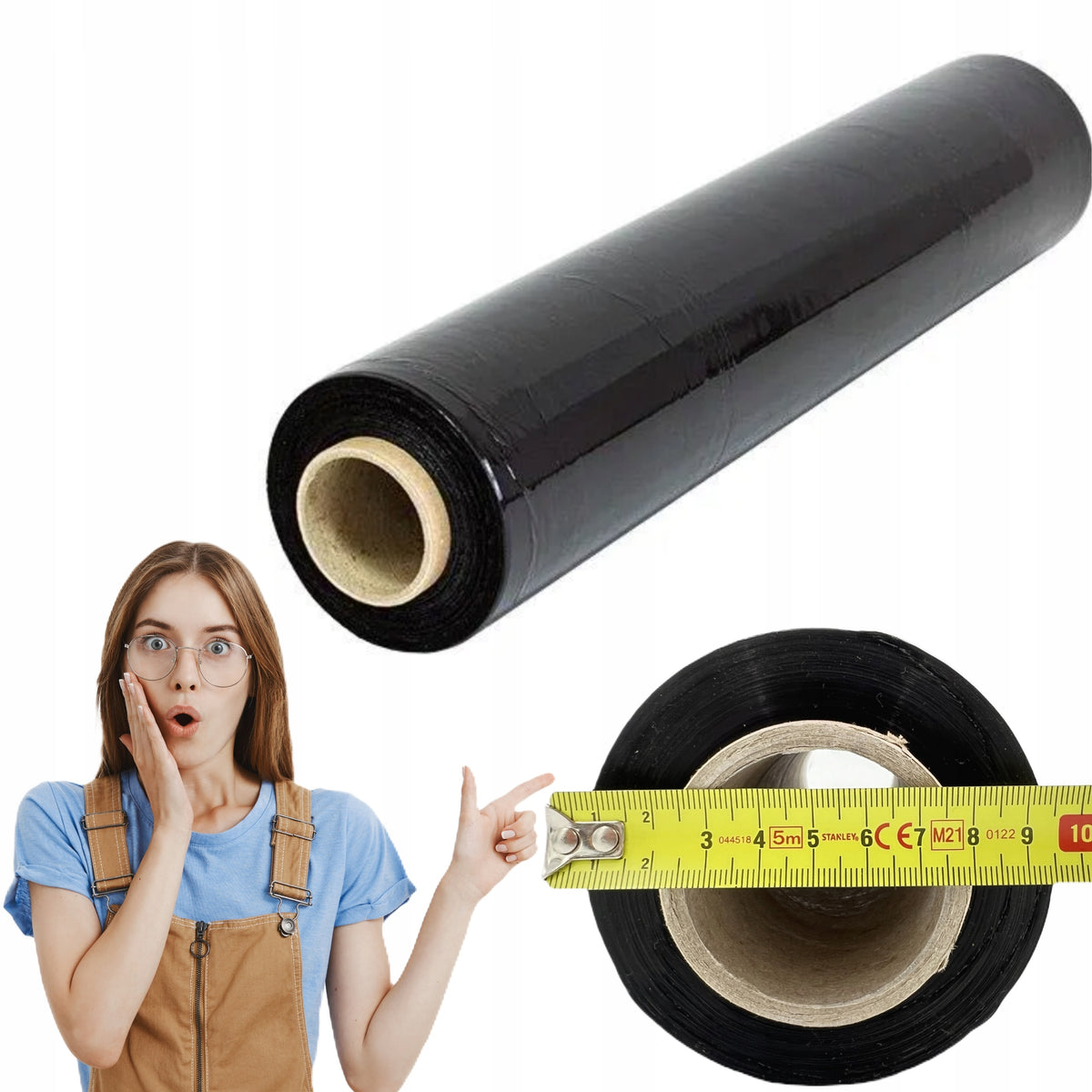 STRETCH FILM STRETCH XXL 2,5KG BLACK STRONG DURABLE