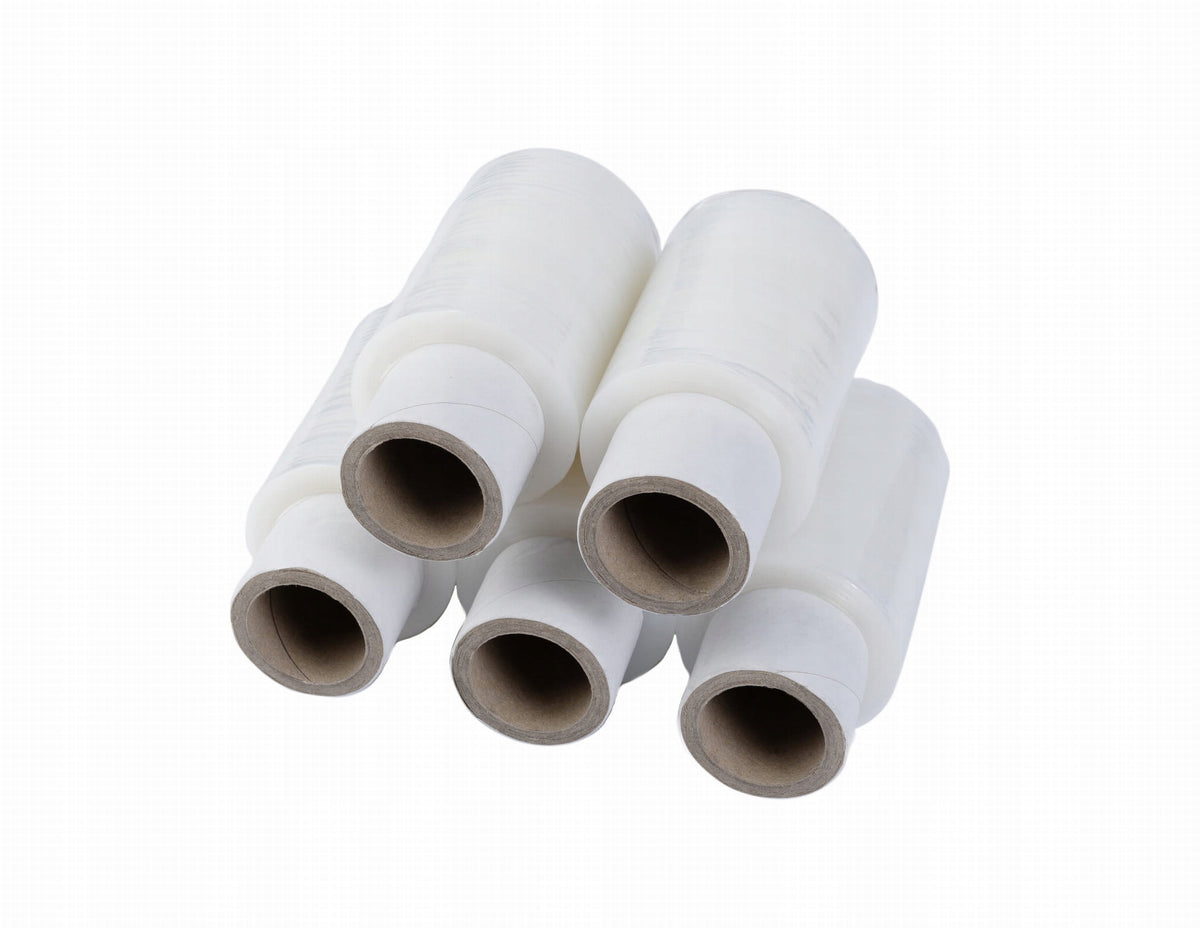 STRETCH FILM TRANSPARENT MINIRAP 10CM 23µM STRONG FOR WRAPPING PACKAGES Packaging status original