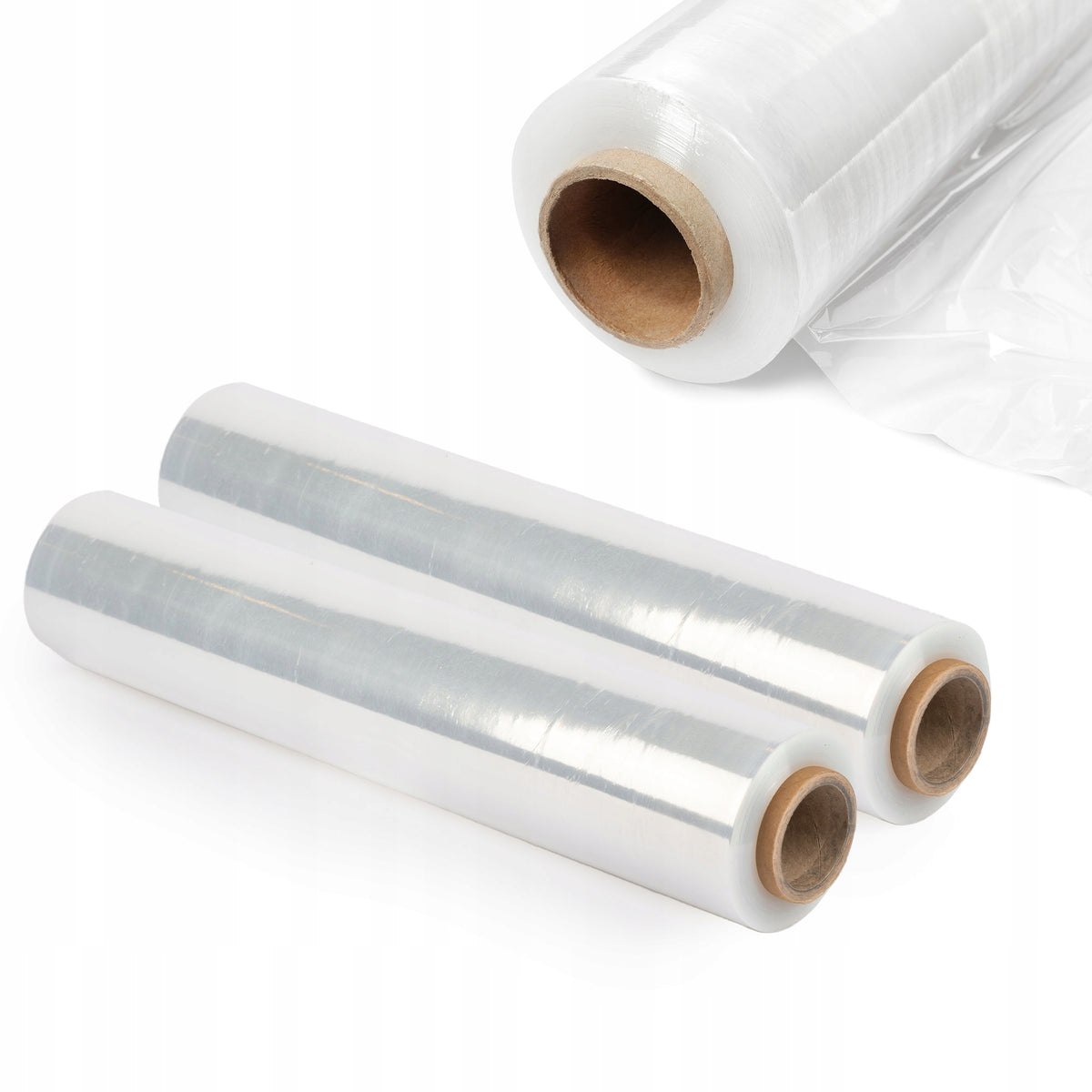 STRETCH FILM XL STRETCH 2,5kg TRANSPARENT STRONG OPAQUE COLORLESS ROLL 2x