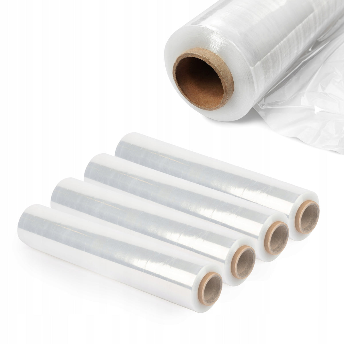 STRETCH FILM XL STRETCH 2,5kg TRANSPARENT STRONG OPAQUE COLORLESS ROLL 4x