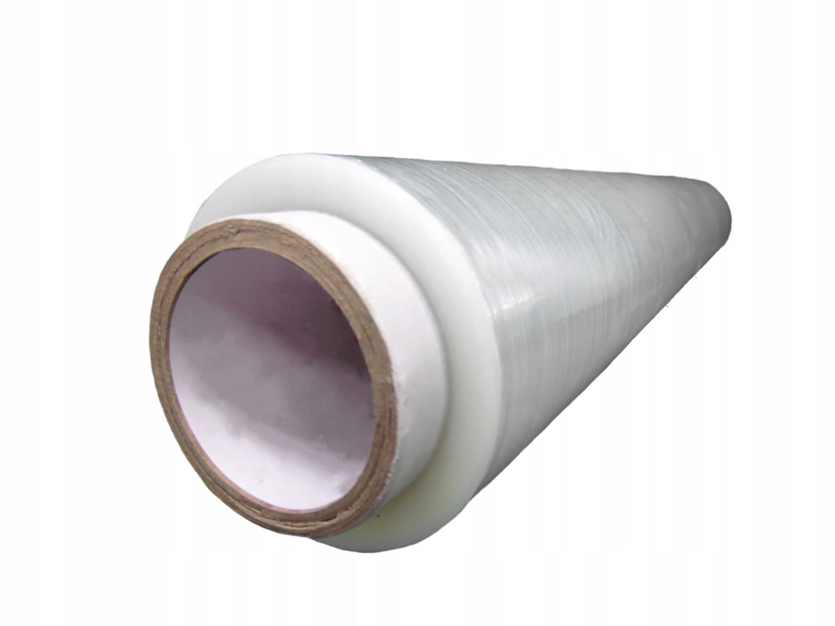 STRETCH FILM XXLTRANSPARENT STRONGLY ADHESIVE STRETCH A LOT OF FOIL DURABLE Brand Rajpak