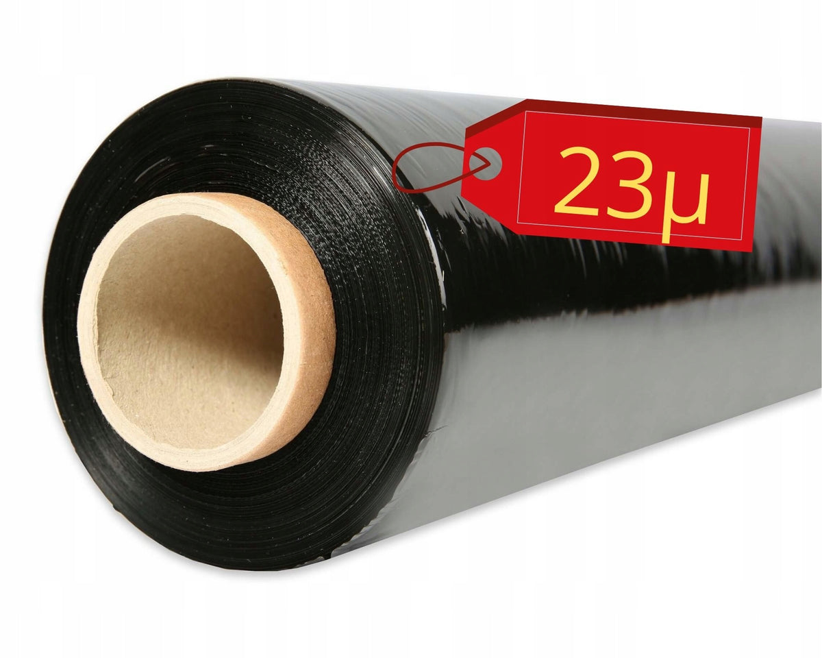 STRETCH FILM black 3 kg 305 m 23 microns for packaging IKO