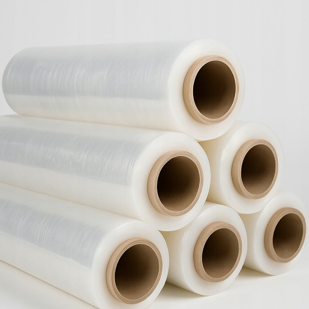 STRETCH TRANSPARENT 1,5KG 23µm 50CM PALLET PROTECTION STORAGE SLEEVE