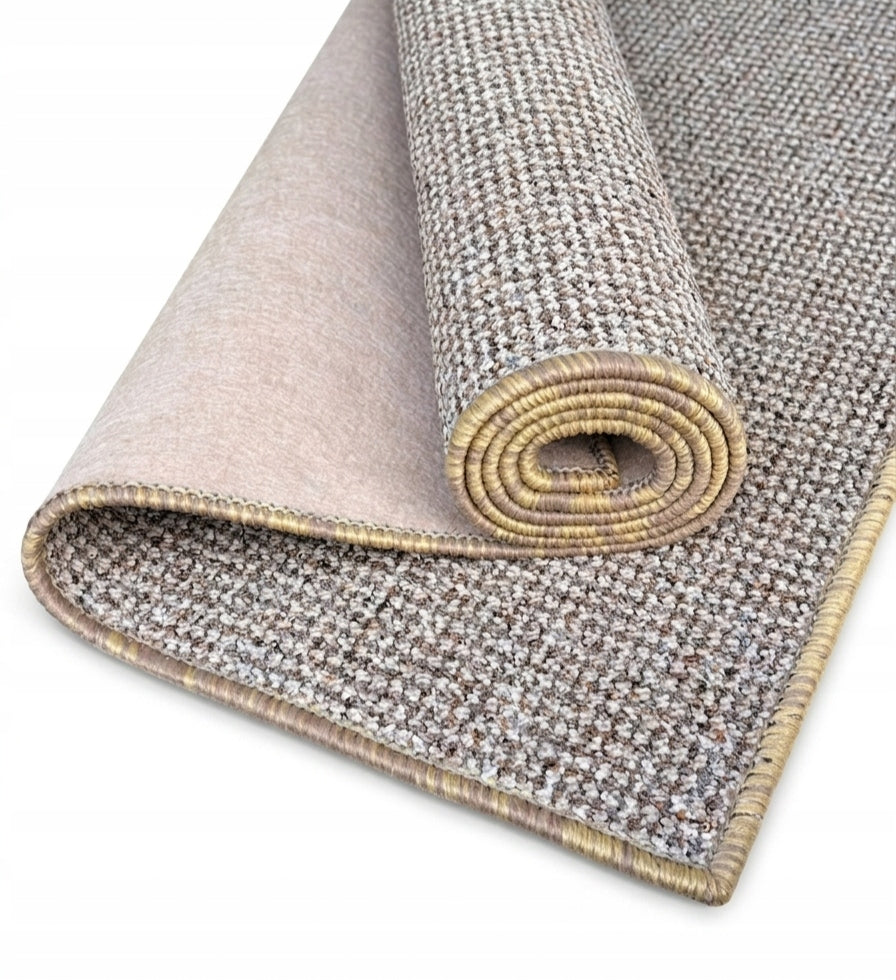 STRING CARPET BROWN BOHO 120X200 SCANDINAVIAN STRUCTURAL ORGANIC