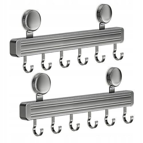 STRIP WITH KITCHEN HOOKS SUCTION CUP ALUMINUM WITHOUT DRILLING SET OF 2 Brand no brand