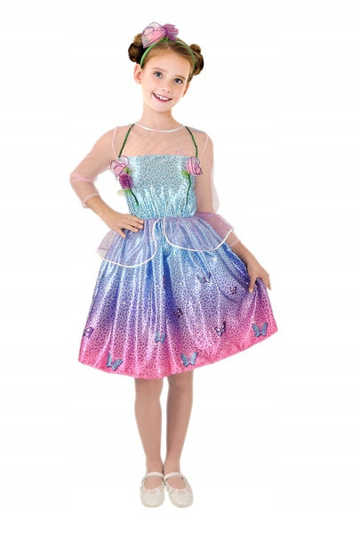 Karnevalskostüm Barbie Frühlingskleid, 98cm 