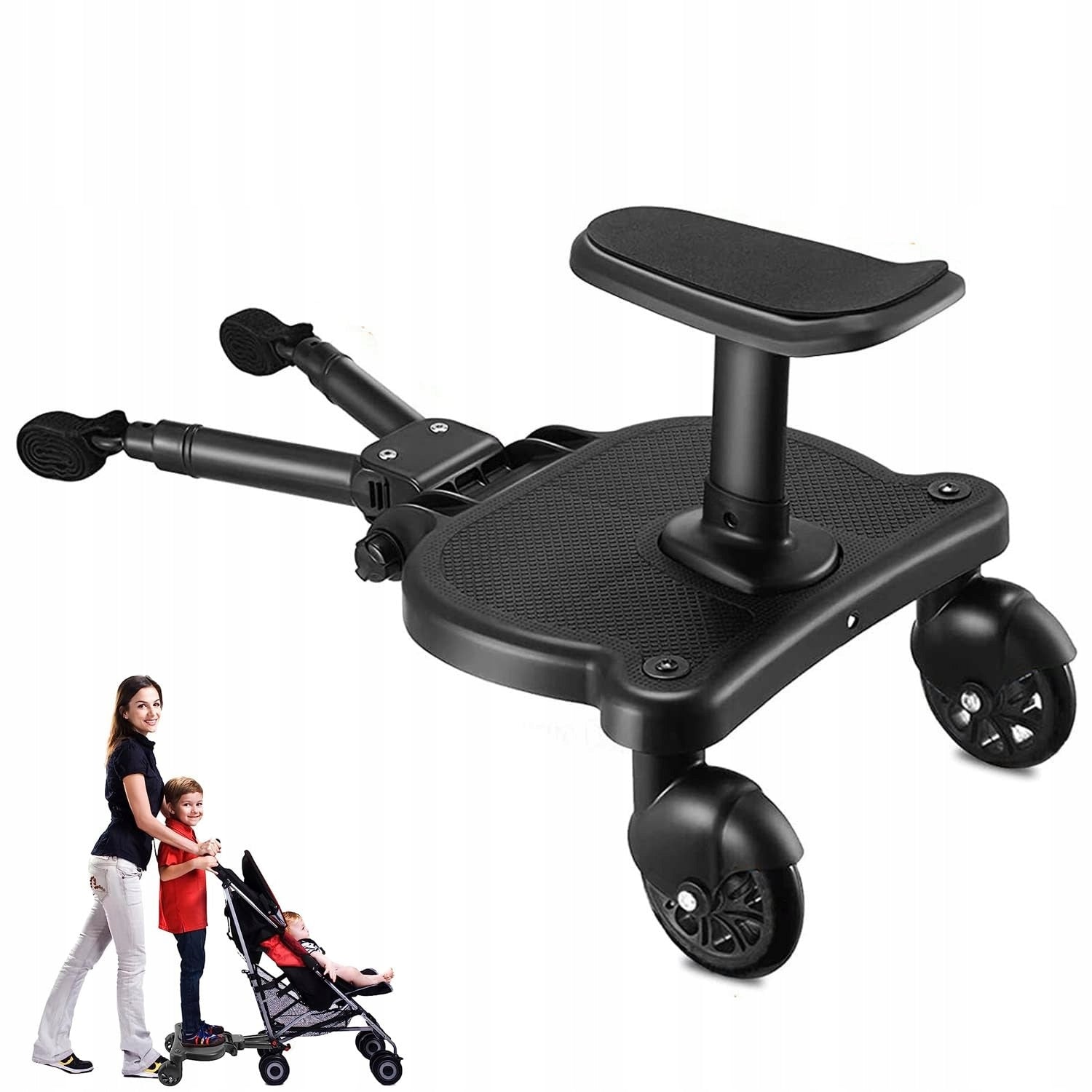 STROLLER ACCESSORY 25KG WITH SEAT BLACK 3-7 YEARS Platform extra beds