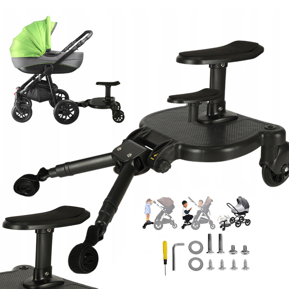 STROLLER ATTACHMENT WITH CHILD SEAT BLACK UNIVERSAL