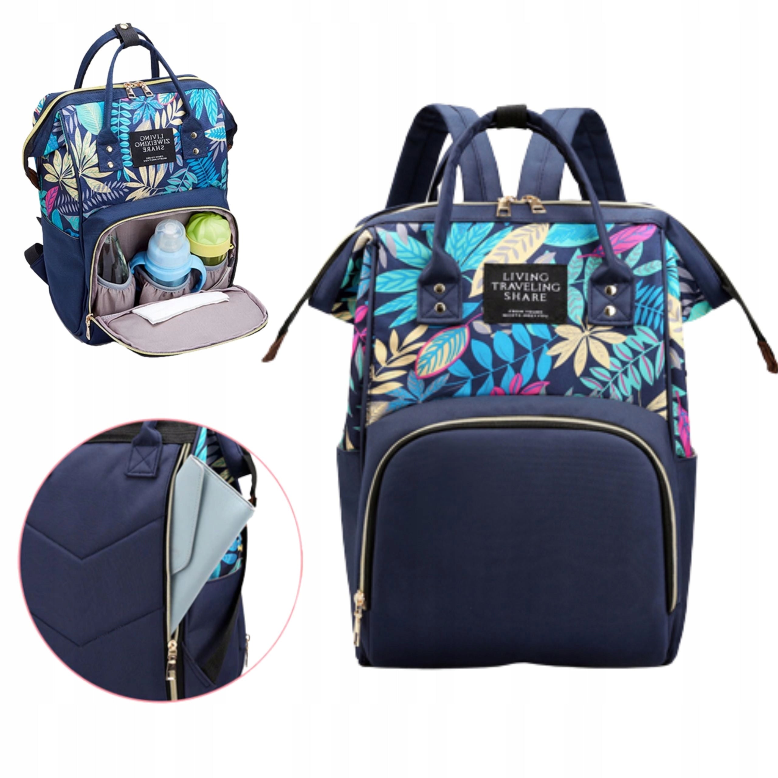 STROLLER BAG BACKPACK ORGANIZER FOR MOM DAD 3in1 Manufacturer code PLM12GRAN