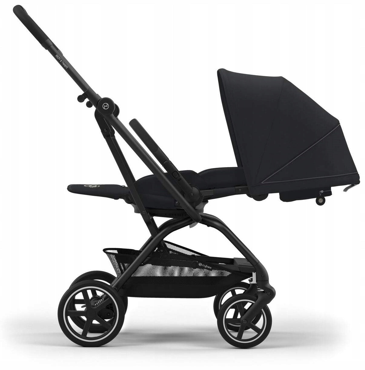 STROLLER CYBEX Eezy S Twist 2 Large Wheels Swivel Seat 2026 Black Packaging status original