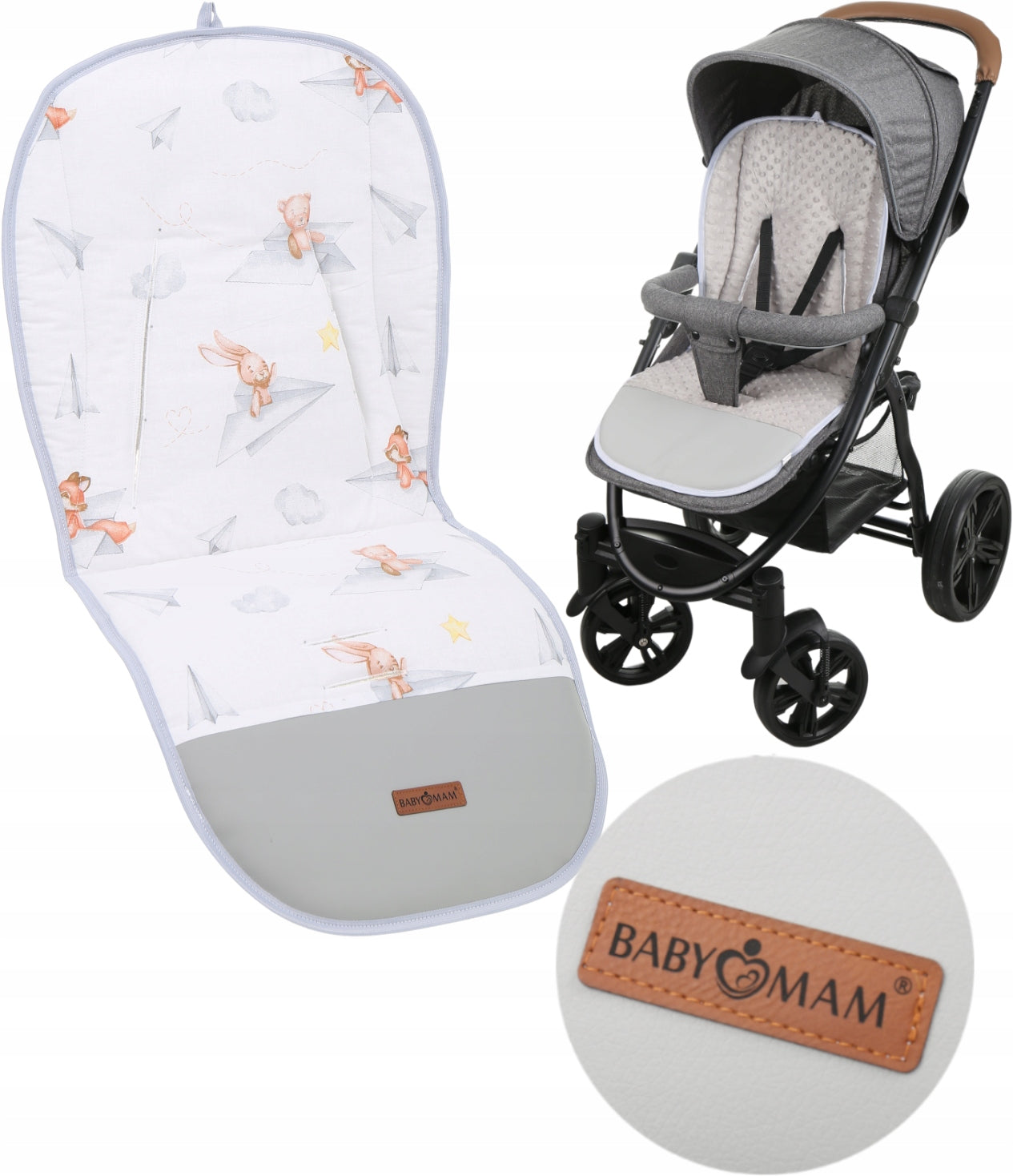 STROLLER INSERT DOUBLE-SIDED UNIVERSAL BABYMAM ALLINONE