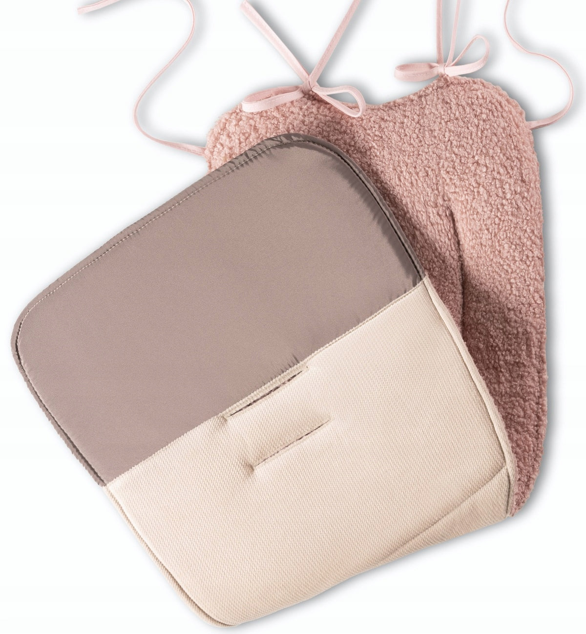 STROLLER INSERT UNIVERSAL DOUBLE-SIDED LAMB Color pink