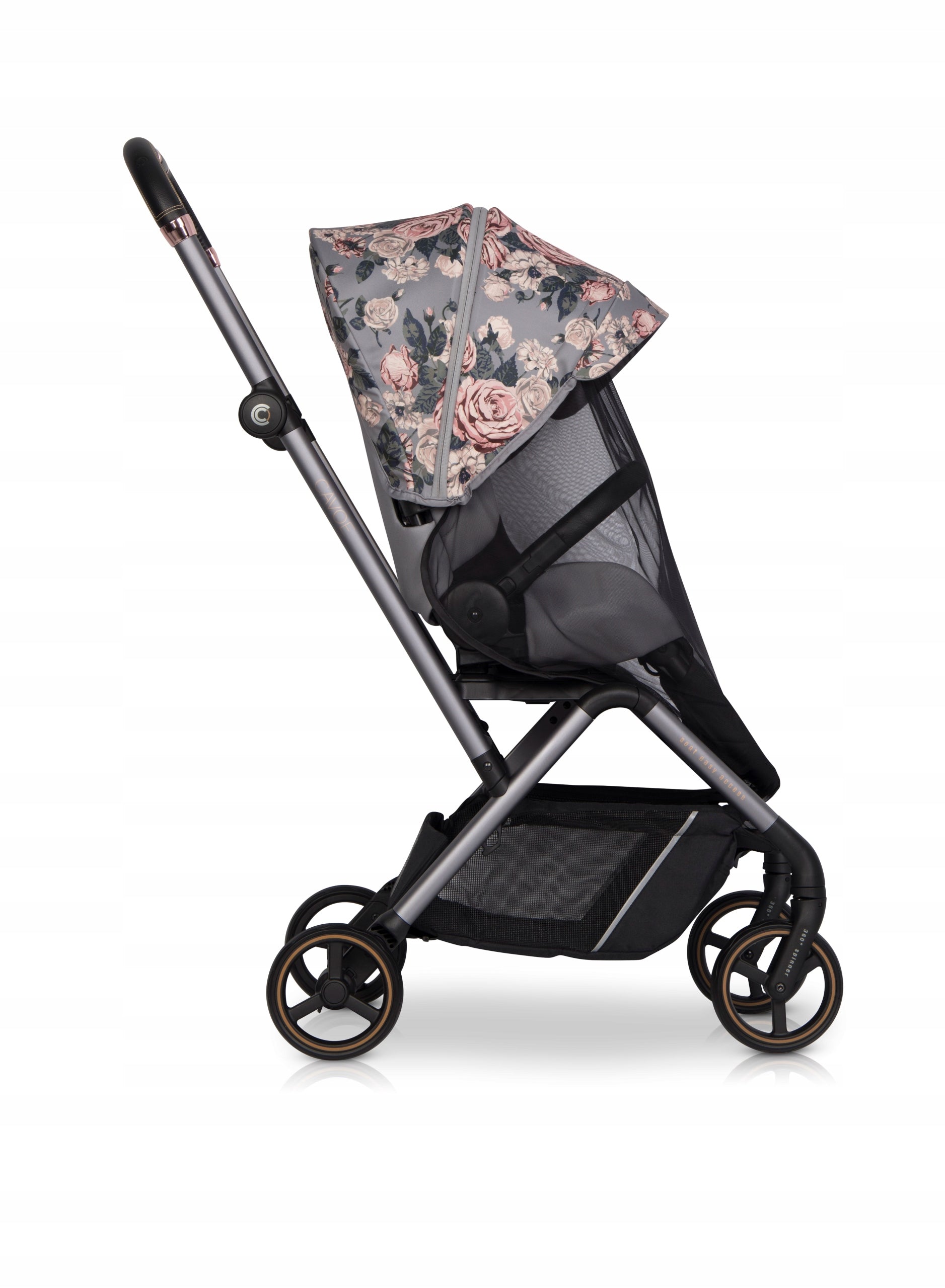 STROLLER SWIVEL LIGHT FRONT REAR 0-22 KG + ACCESSORIES BOUQUET Manufacturer code Wózek spacerowy Cavoe Ideo do 22 kg wagi