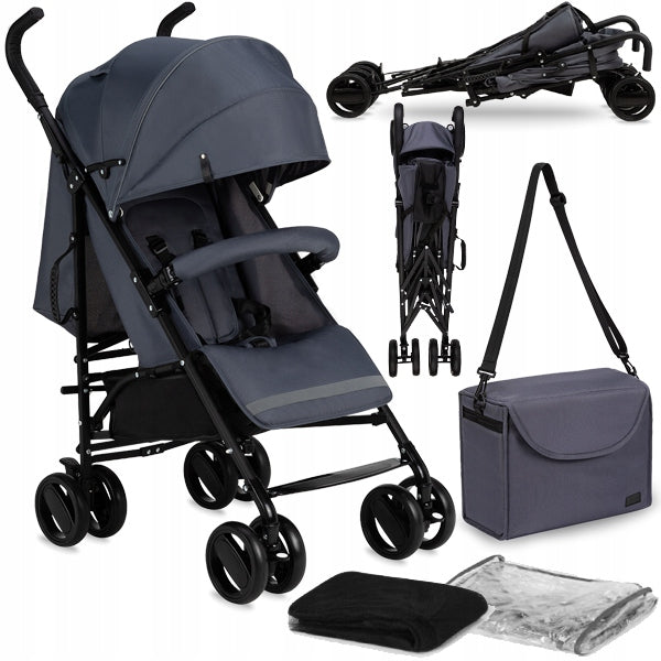 STROLLER UMBRELLA MOMI AKIRA GREY BASKET MOSQUITO NET FOIL