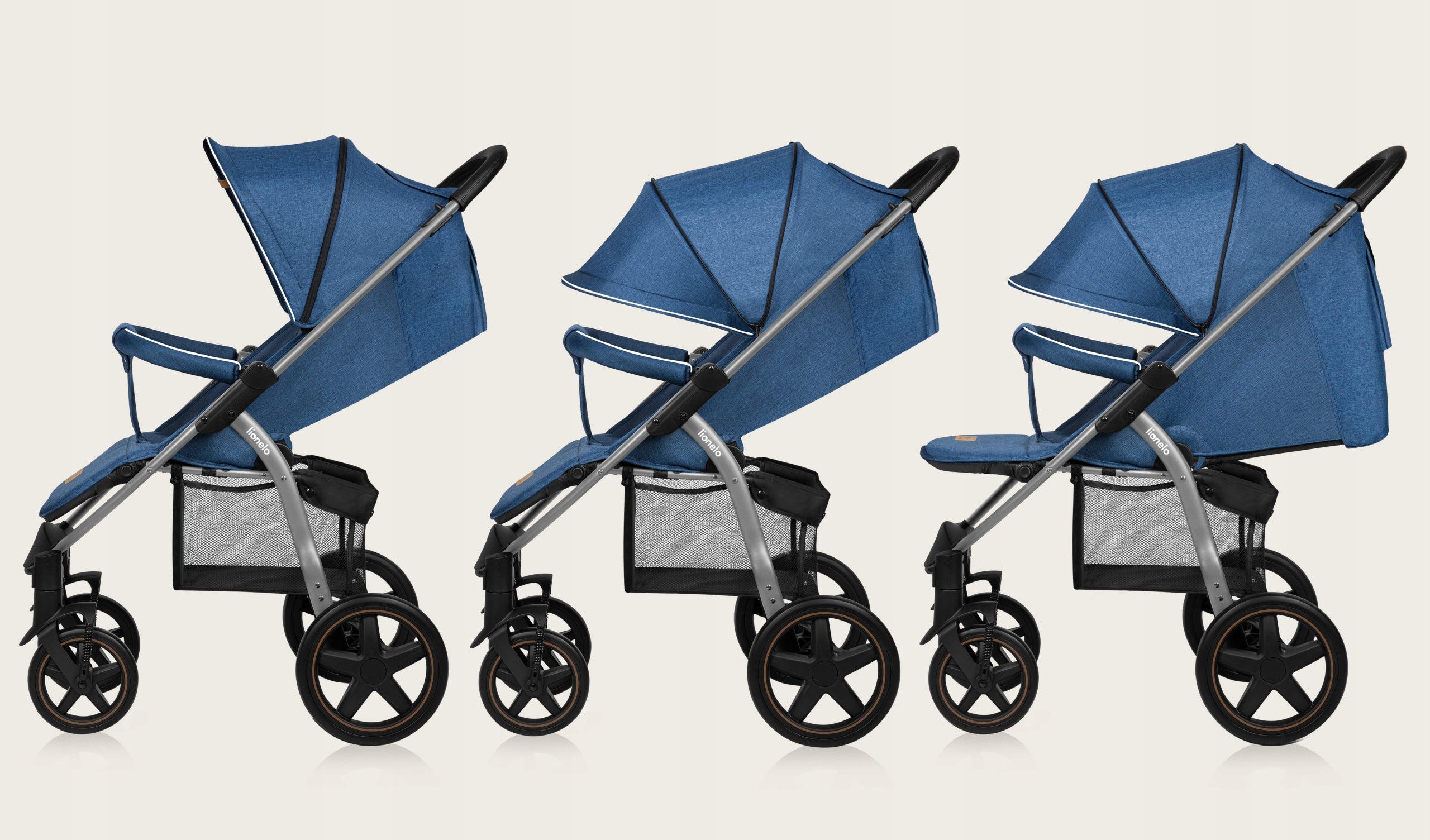 STROLLER UP TO 22 KG ACCESSORY SET BOOTH XXL WHEELS EVA LIONELO ANNET Packaging status original