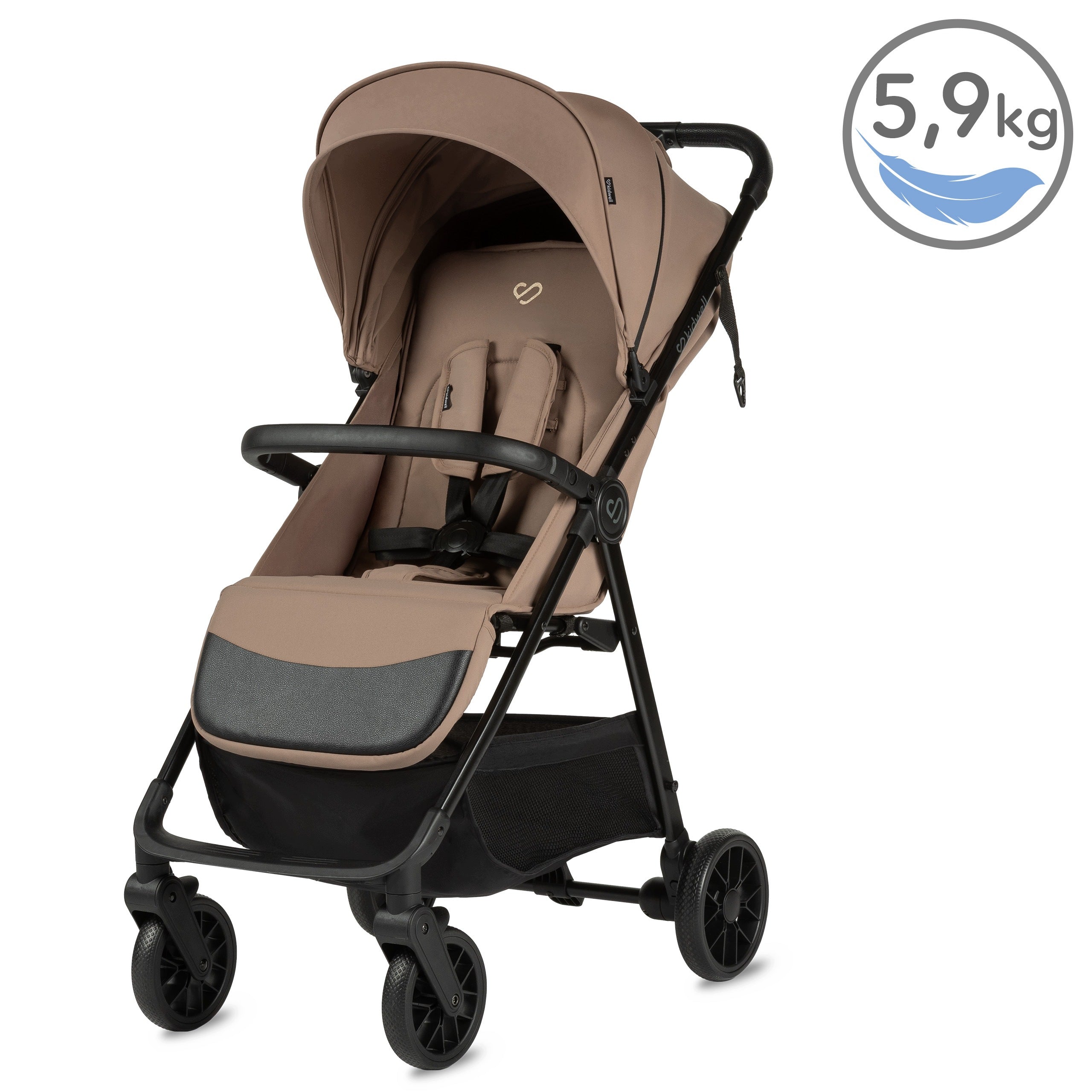 STROLLER lightweight folding STROLLER up to 22kg Kidwell Tevo BEIGE Packaging status original