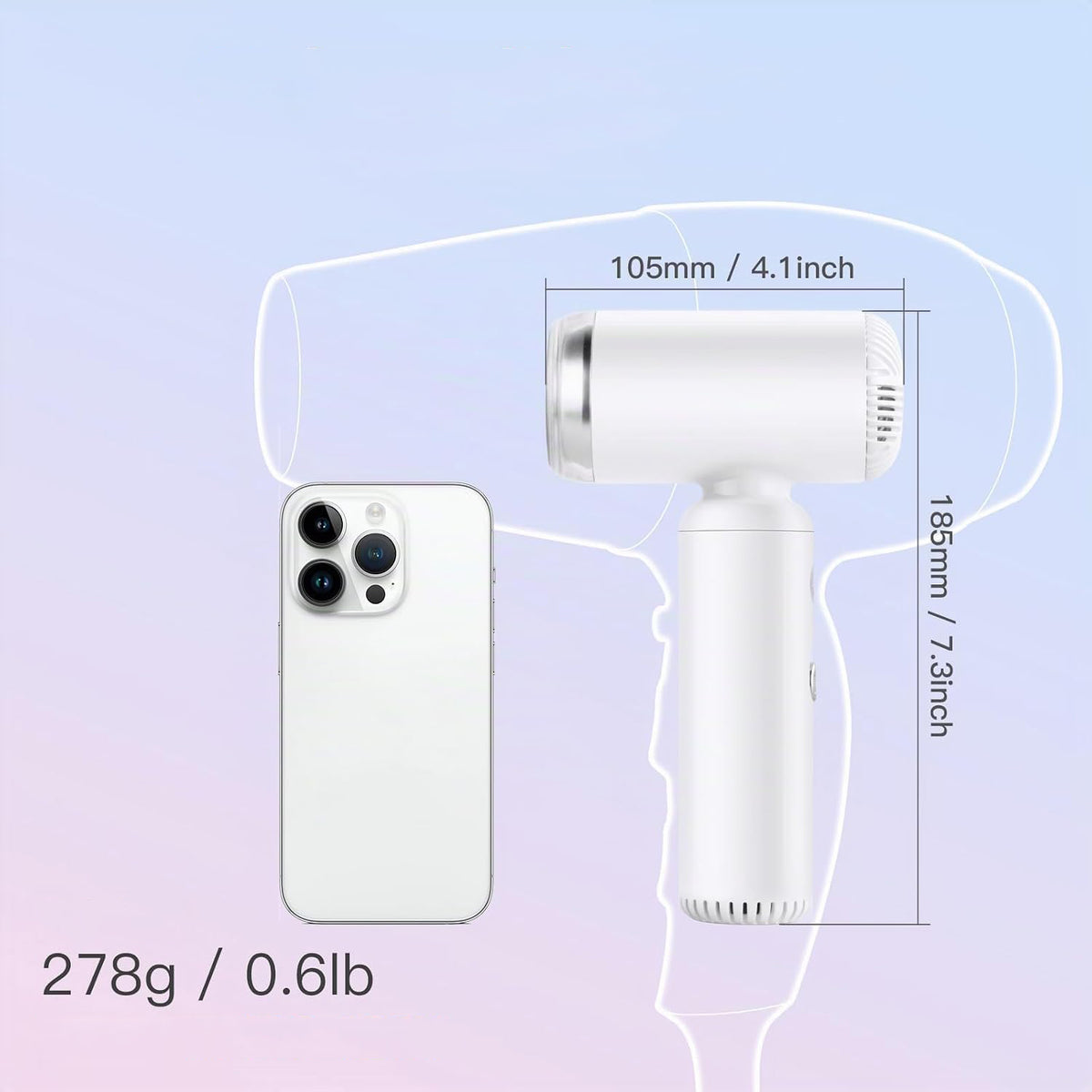 STRONG 1300W HAIR DRYER PROFESSIONAL IONIZATION DRIES QUICKLY Packaging status original