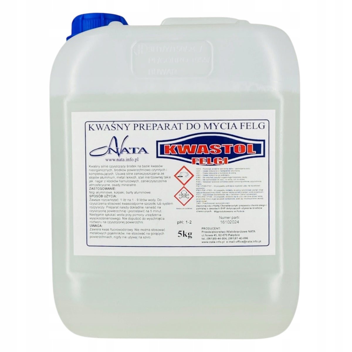 STRONG ACID FOR ALUMINUM 5kg washing rims, sides, etc. EAN (GTIN) 5902683428728