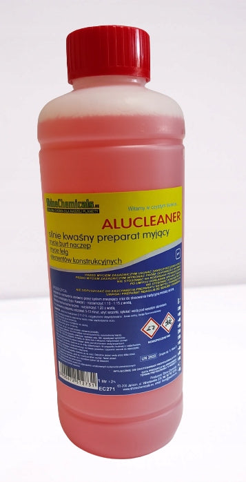 STRONG ACID FOR WASHING ALUMINUM 1L. ALUCLEANER Packaging status original