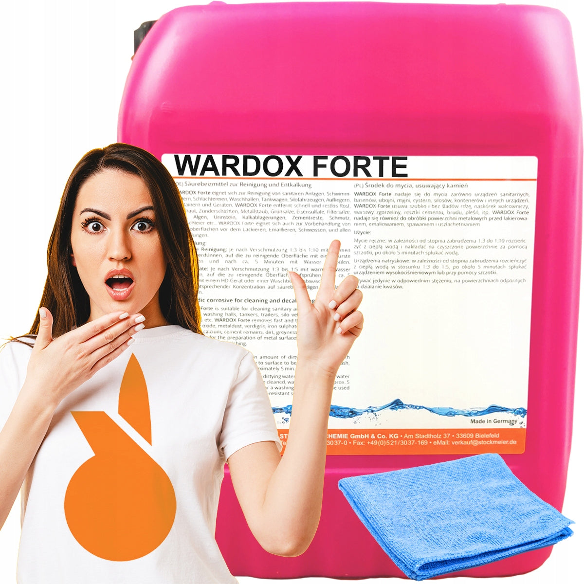 STRONG ACID FOR WASHING WHEELS ALUMINUM SIDE WHEELS WARDOX FORTE 12kg + FREEBIE