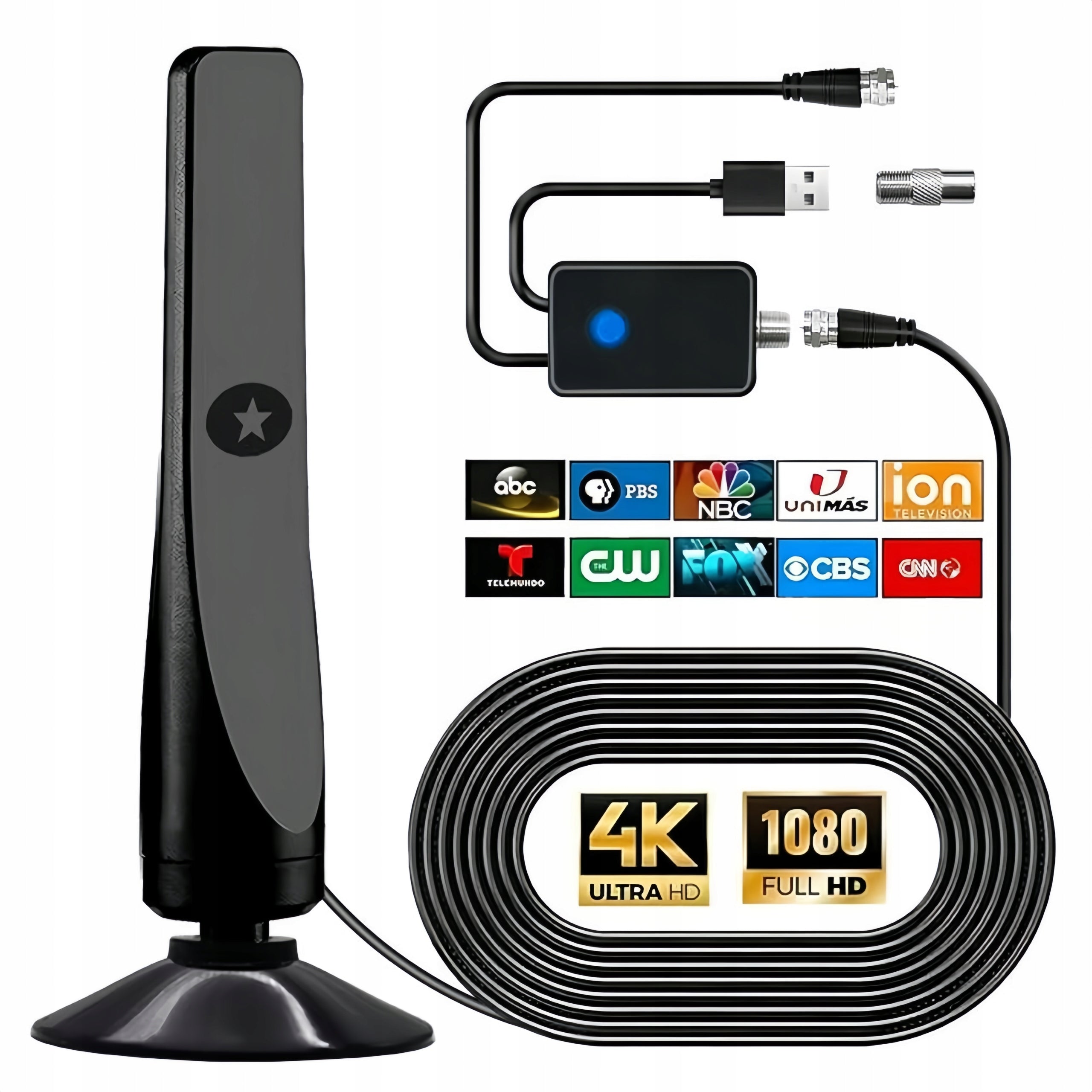 STRONG ACTIVE ROOM ANTENNA DVBT-2 TV FHD 4K MUX-8 LTE MAGNET AMPLIFICATION