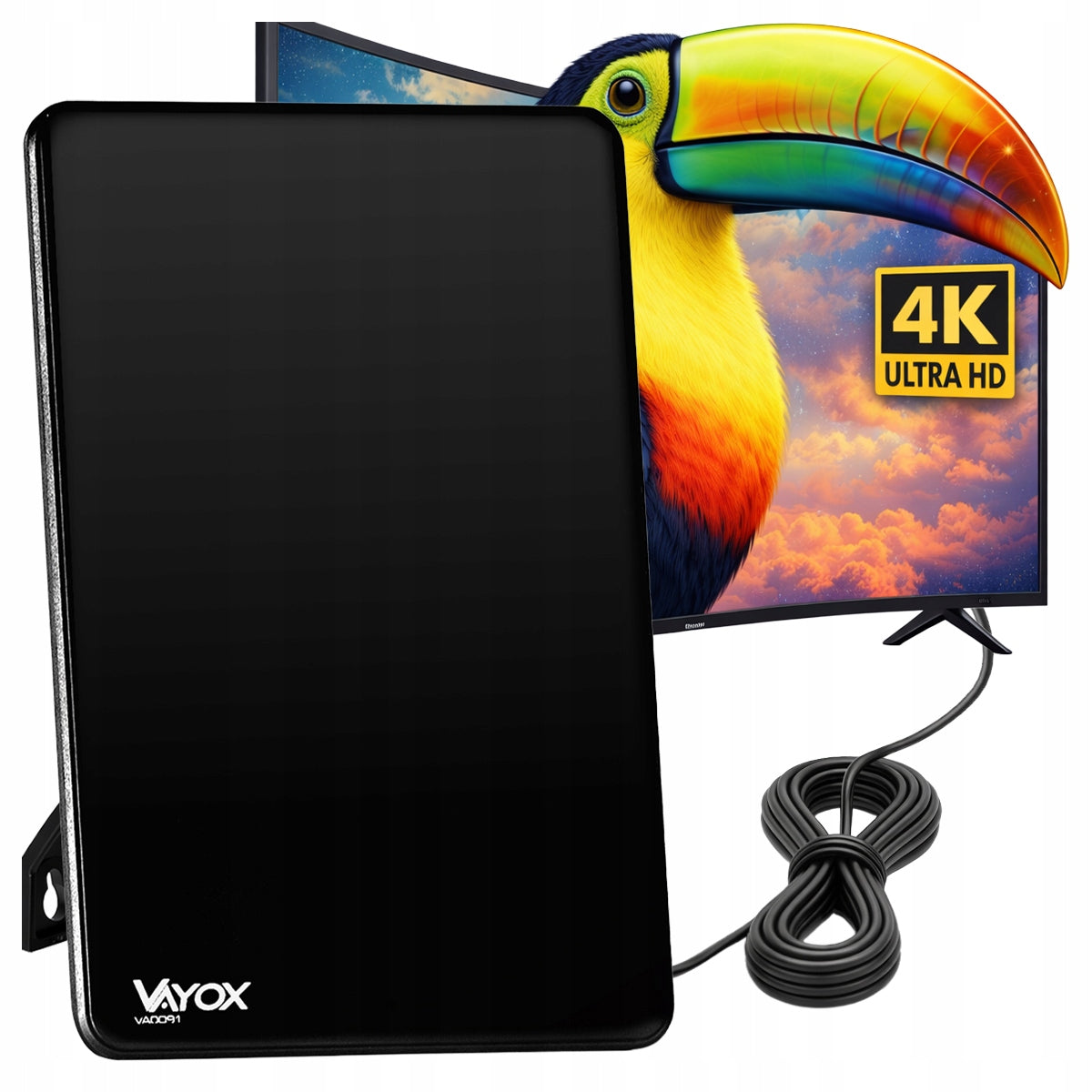 STRONG ACTIVE ROOM ANTENNA TV FHD 4K MUX-8 LTE AMPLIFIER DVB-T2 VAYOX