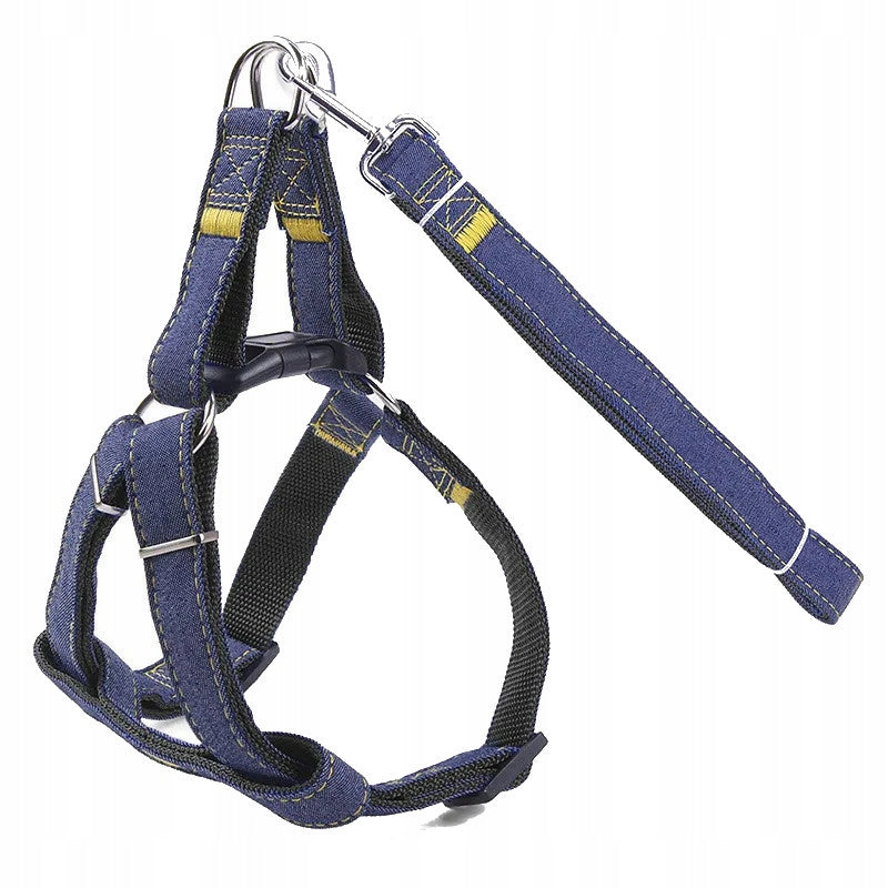STRONG ADJUSTABLE DOG HARNESS + LEASH SIZE M Kind walking harness