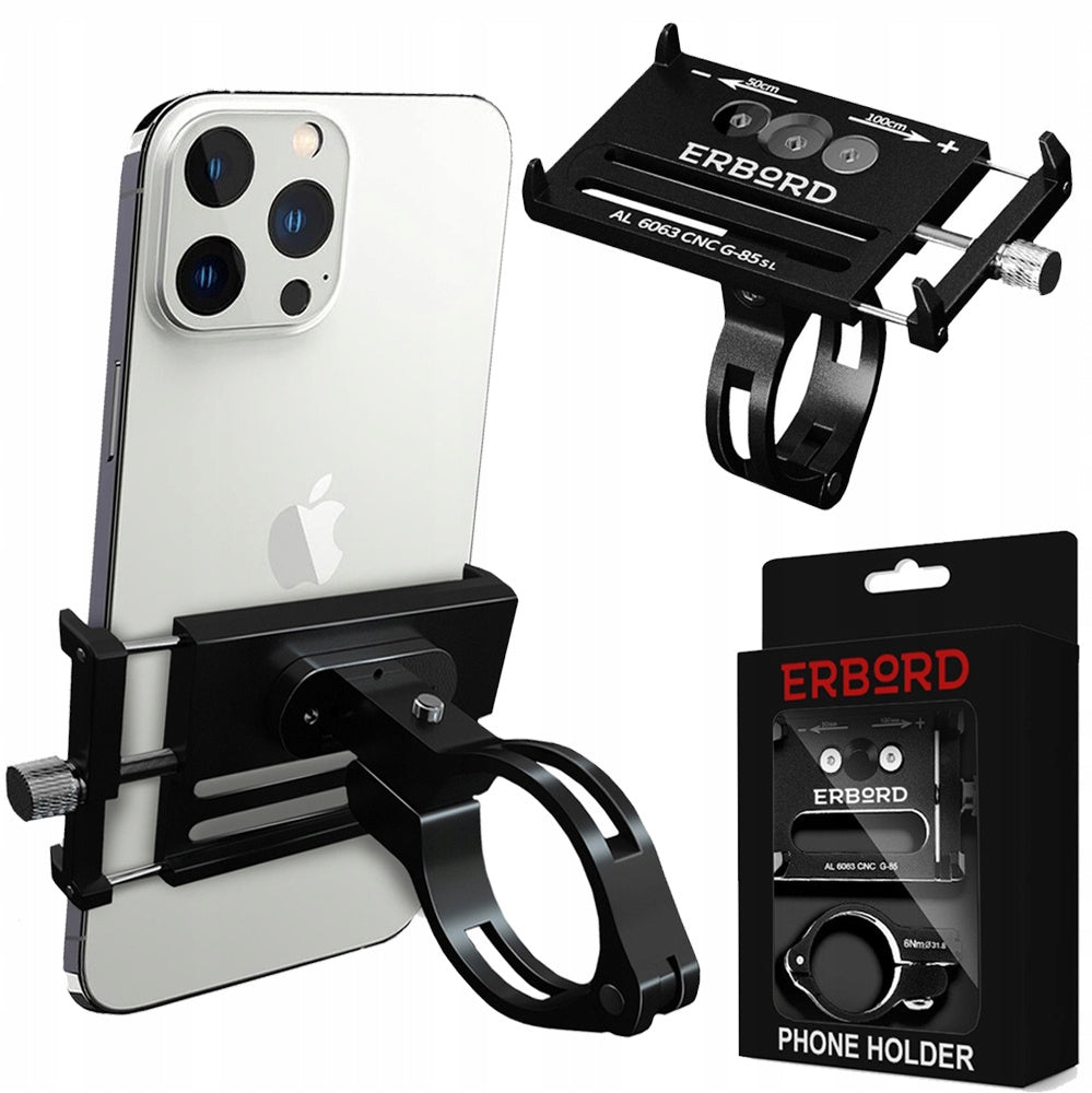 STRONG ALUMINUM BICYCLE PHONE HOLDER MOTORCYCLE HANDLEBAR SCOOTER Manufacturer code 5902493600833