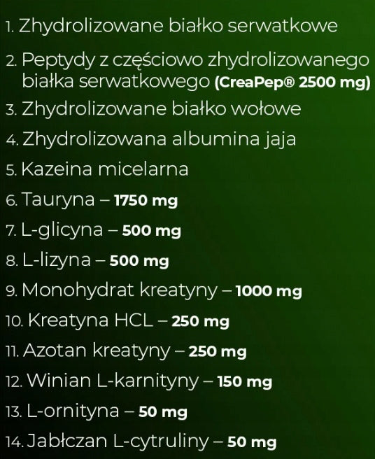 STRONG AMINO ACIDS in tablets for muscles dry mass 11500mg + GH + creatine Expiration date at least 1 year from the date of purchase