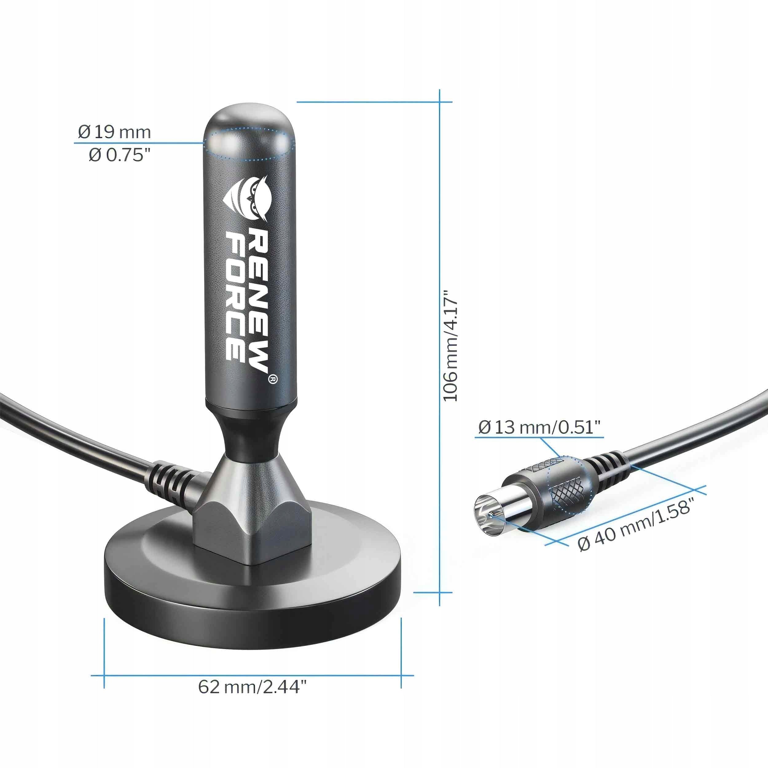 STRONG ANTENNA ACTIVE ROOM DVBT TV FHD 4K MUX-8 LTE AMPLIFIER MAGNET Packaging status original