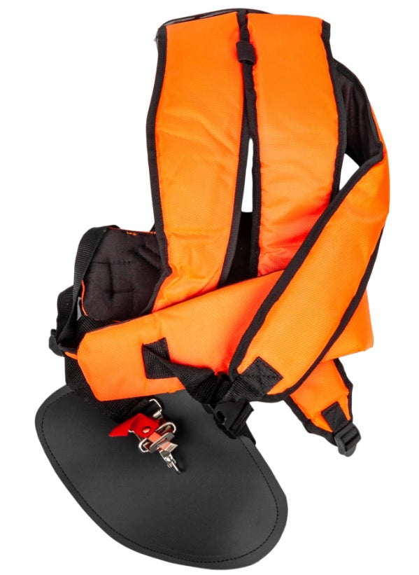 STRONG BACKPACK BRACES + PROTECTIVE MASK WITH MESH SCYTHE STIHL DEMON NAC Packaging status original