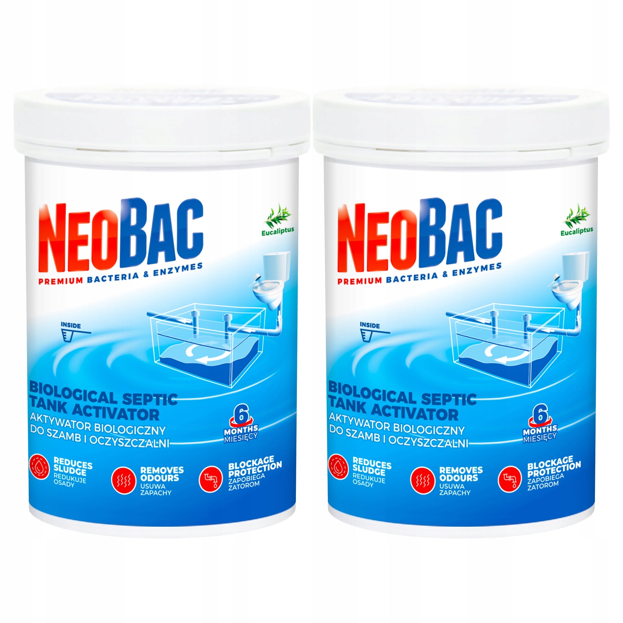 STRONG BACTERIA FOR SEPTIC TANK TREATMENT PLANT WITH DRAINAGE NeoBac REMOVES ODOR YEAR EAN (GTIN) 5906395528028