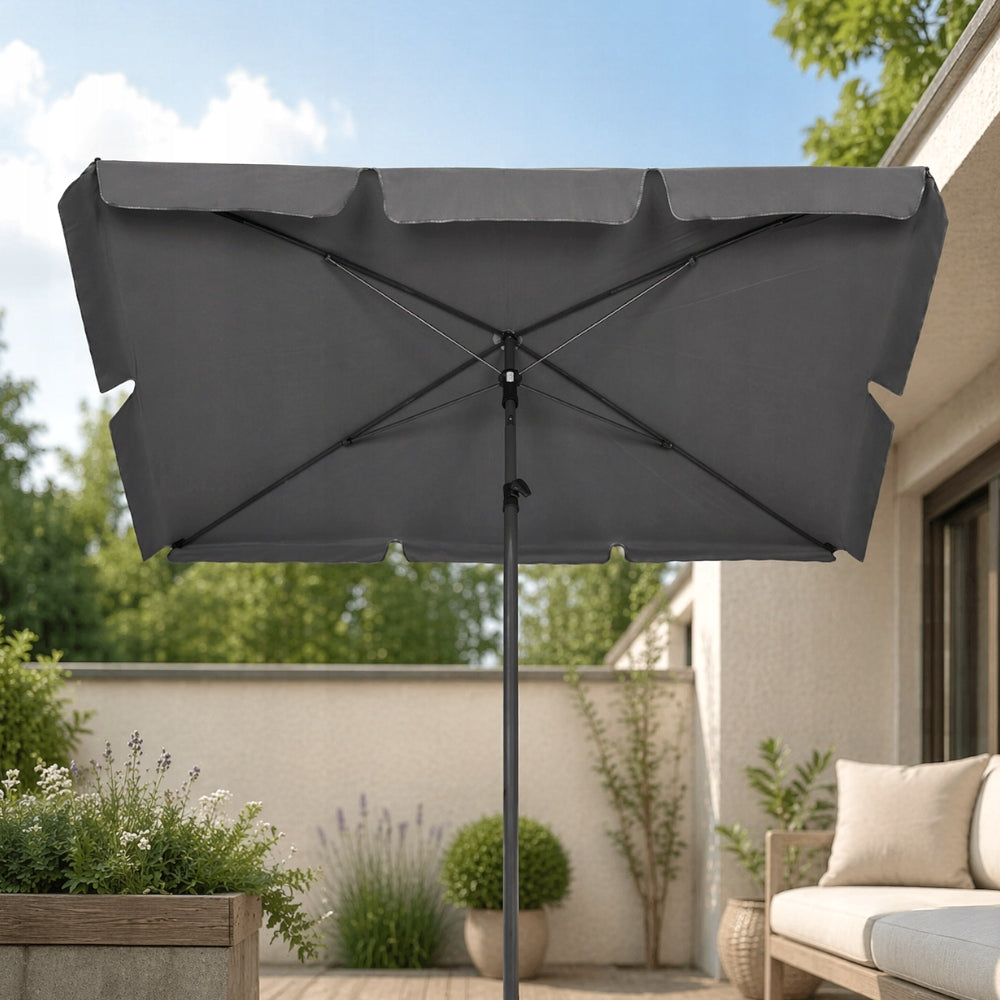 STRONG BALCONY UMBRELLA WATERPROOF FOR BALCONY BROKEN GARDEN UV+ 200x130cm Packaging status original
