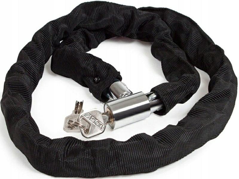 STRONG BICYCLE CLASP CHAIN BICYCLE LOCK SCOOTER 90cm Color black