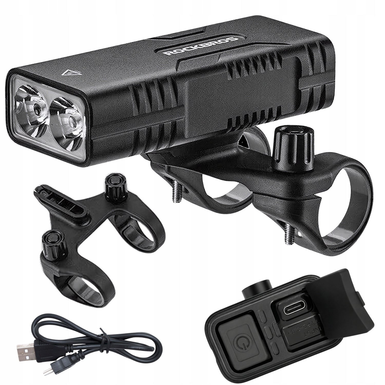 STRONG BICYCLE LIGHT FRONT USB WATERPROOF 6 MODES ROCKBROS