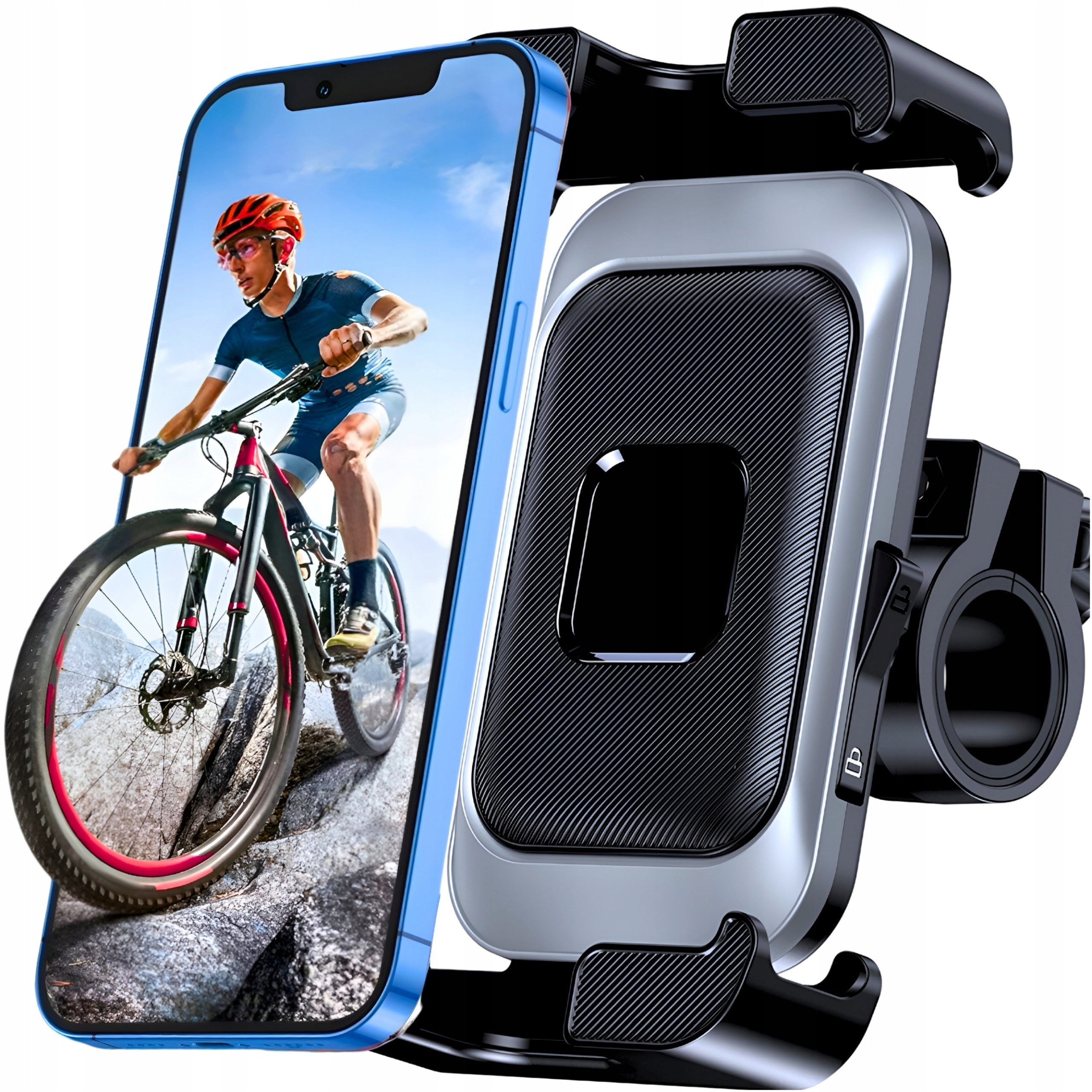 STRONG BICYCLE PHONE HOLDER FOR SCOOTER MOTORCYCLE BIKE HANDLEBAR