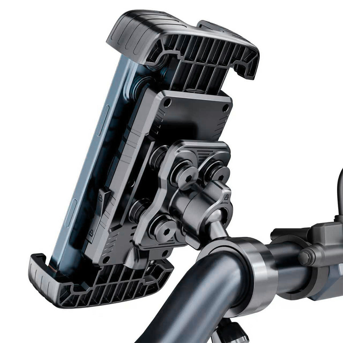 STRONG BICYCLE PHONE HOLDER HANDLEBAR MOTORCYCLE WITH ACTIVE CUSHIONING Brand Marsee