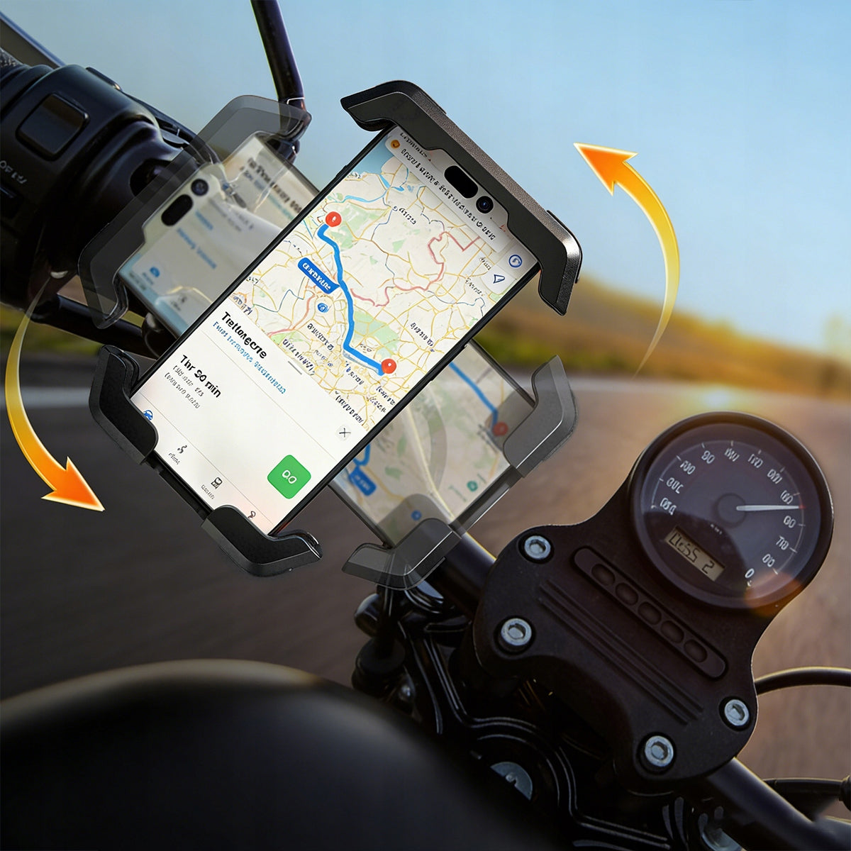 STRONG BICYCLE PHONE HOLDER MOTORCYCLE HANDLEBAR SCOOTER Model 6900333744043