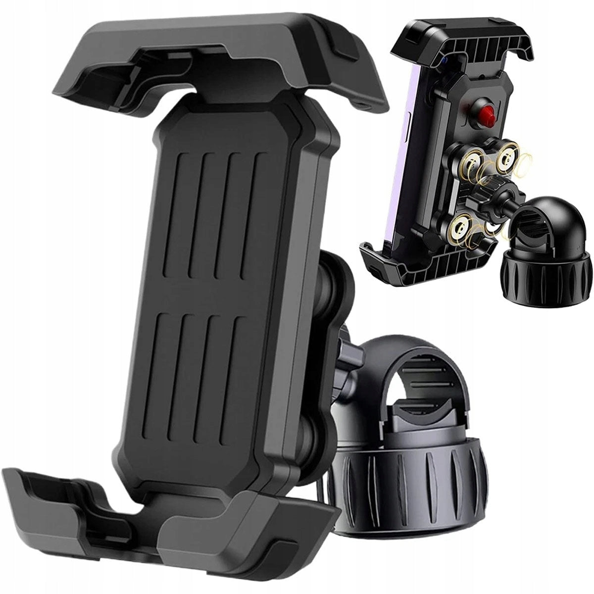 STRONG BICYCLE PHONE HOLDER MOTORCYCLE HANDLEBAR SCOOTER Packaging status original