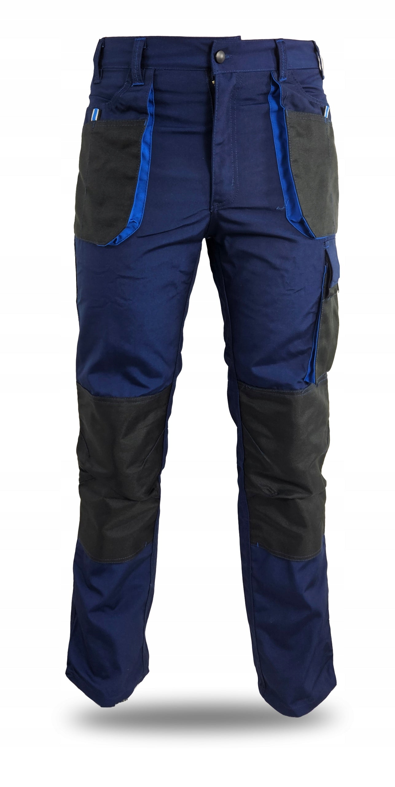 STRONG BLUE REINFORCED OXFORD600 Work Pants Large Size Health & Safety Protective Brand KING BHP