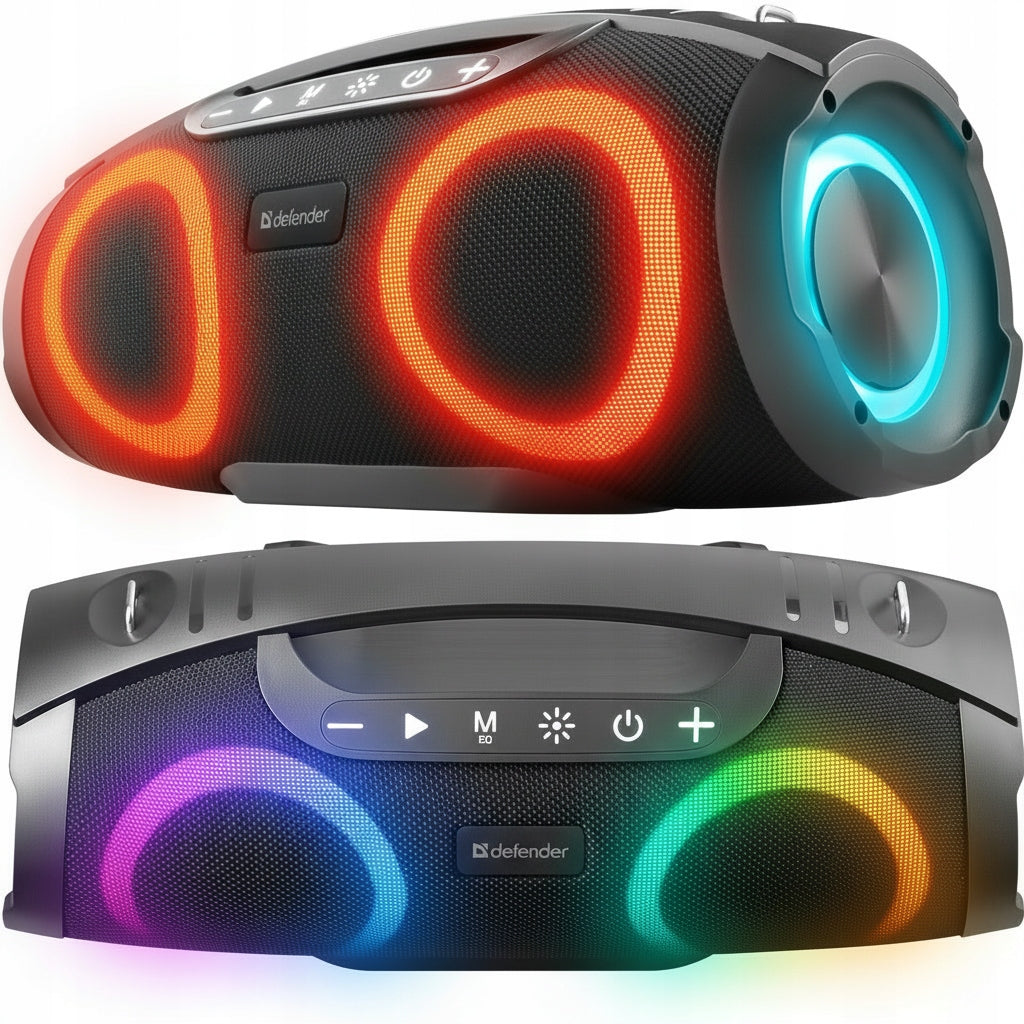 STRONG BLUETOOTH SPEAKER PORTABLE BOOMBOX USB SD FM WIRELESS LARGE LED