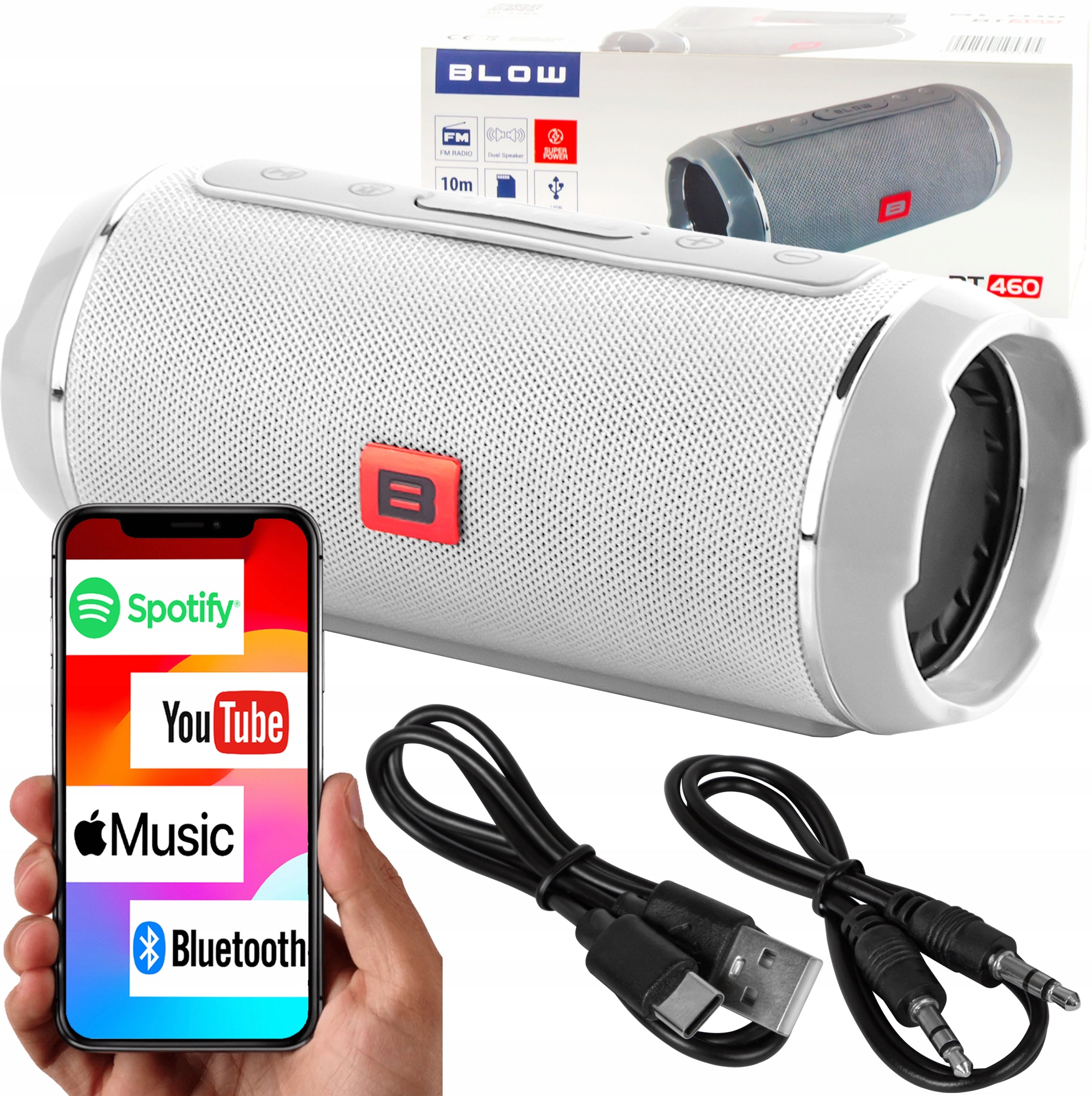 STRONG BLUETOOTH SPEAKER USB SD PORTABLE WIRELESS RADIO TOWER BOOMBOX