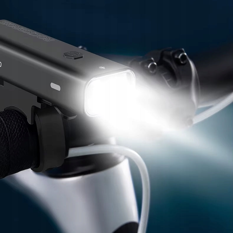 STRONG BRIGHT LIGHT BICYCLE LAMP FRONT FLASHLIGHT 400 LUMENS IPX6 TYPE C Color black