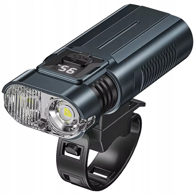 STRONG BRIGHT LIGHT FRONT BICYCLE LAMP WITH DISPLAY FLASHLIGHT TYPE C
