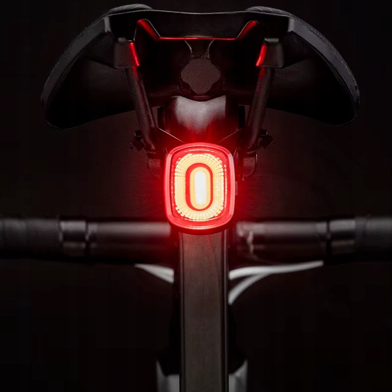 STRONG BRIGHT LIGHT REAR BICYCLE LAMP UNDER SADDLE WITH BRAKE SENSOR Kind under the saddle